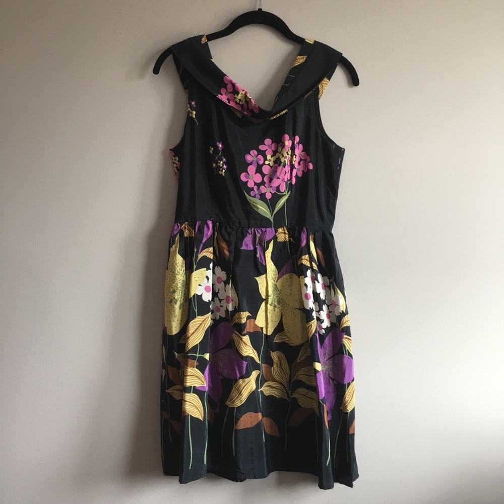 Floral Print Off The Shoulder Tea Party Dress